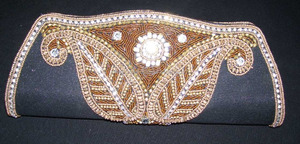 <b>Wedding</b> Evening <b>Clutch</b> Women <b>Clutch</b> Bag Hot Sale Dabka Zari Embroidery Popular Party Light Handbag Handmade Fashionable Style - Product Image 3