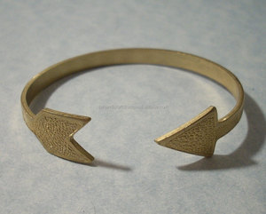 Handmade Happiness Arrow Cuff <b>Bracelet</b> Adjustable Brass Arrow <b>Bracelet</b> - Product Image 1