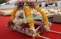Doli/Palki de mariage moderne en bois léger pour événements de mariage indiens traditionnels