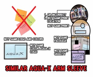 ปลอกแขนระบายความร้อนแบบพรีเมียม-Aqua-x Cool Toshi ผลิตจากผ้าสแปนเด็กซ์และไนลอน ป้องกันรังสียูวี 50+ พร้อมคุณสมบัติตรวจจับเข็ม - Product Image 3