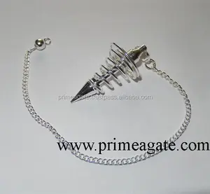 Latest Silver Coil Metal Pendulums | Brass Pendulum for sale