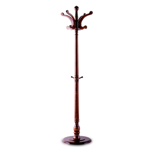 Porte-manteau sur pied élégant en bois Carmen 129 - Couleur marron - Product Image 1