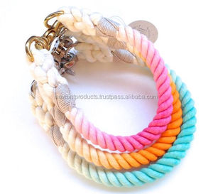 High Quality Premium Cotton <b>Rope</b> Dog Leash for Cats Pet Controller with <b>Lace</b> Decoration Walking Running Training Wholesale Price - Product Image 5