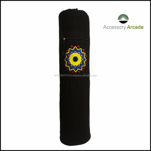 100% Cotton Fabric with Single Chakra Embroidery Indian Supplier <b>Yoga</b> <b>Mat</b> Bag for Healthcare Supply - Product Image 6