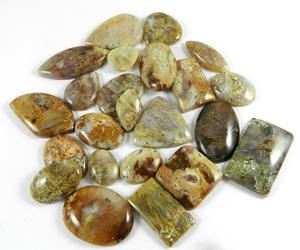 23 Uds cabujón pulido de forma libre 100 Gms piedras preciosas sueltas de jaspe de sagenita Natural para la fabricación de joyas - Product Image 4