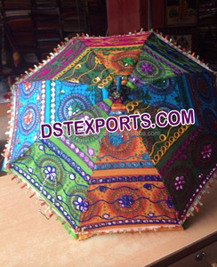 ร่มแต่งงานอินเดียใต้ร่มแต่งงานที่มีสีสันราชสถานร่มขนาดเล็กร่มแต่งงานอินเดียChattars Parsols - Product Image 4