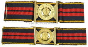 Correa de cuero de color poliéster Cinturón estable Cinturones de tela para desfile Ceremonial Cintura ajustable con ajustador de metal Correas de cuero - Product Image 3