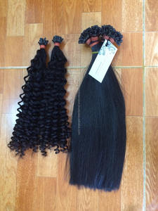 Extensiones de Cabello Virgen Pre-adheridas con Punta Plana # 60/ # 6/ # 8/ # 27 Cabello Humano 100% Remy, Liso y Sedoso, Ondulado, Longitud de 12-32 Pulgadas - Product Image 6