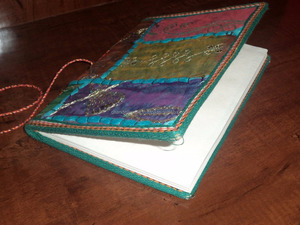 Cubierta de diario ecológica hecha a mano de La India Papel bordado elegante y elegante Decoración del hogar al por mayor - Product Image 4