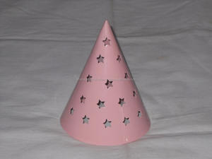 Bougeoir photophore en fer rose décoration intérieure en forme de cône pour décoration intérieure de Noël - Product Image 5