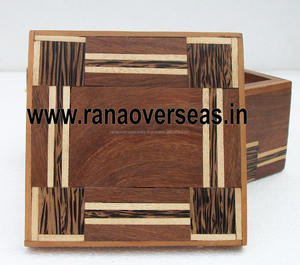 Classic Wholesale Handmade Wooden <b>Drink</b> <b>Coaster</b> in Square Shape for Home Hotel at Affordable Price - Product Image 2