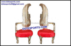 ชุดเก้าอี้เจ้าบ่าวเจ้าสาวอินเดีย,เก้าอี้แต่งงานมุสลิมเก้าอี้สีทองเก้าอี้แต่งงานราชินีกษัตริย์ - Product Image 6