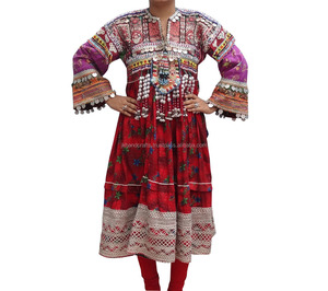 ชุดเดรส Banjara Kutchi สไตล์วินเทจ,ชุดเดรสผู้หญิงปักลายด้วยมือสไตล์อินเดีย - Product Image 1