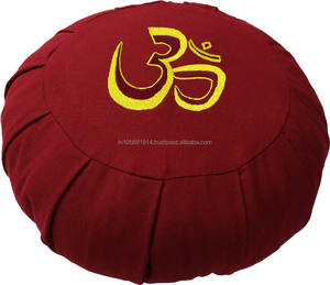 Top Sale High Quality Indian Manufacture Meditation Cushion Zafu Amazing Embroidered Logo Functional <b>Pillow</b> & Positioner - Product Image 5