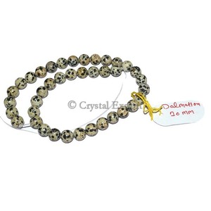 Dalmation-Cuentas de jaspe de 10mm, venta al por mayor, hebras de piedras preciosas - Product Image 1