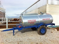 Camion-citerne à eau diesel à essieu simple en acier inoxydable 4x2 sur remorque, tracteur de 3 tonnes pour les fermes, neuf, fabriqué en Turquie