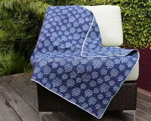 Manta de bebé Kantha de 100% algodón hecha a mano, uso versátil para Hospital, hogar y picnic - Product Image 1
