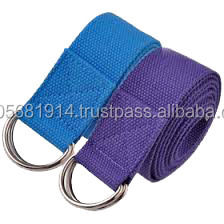 Cotton <strong>Yoga</strong> <strong>Strap</strong> With Adjustable D Cotton Strapping - Product Image 5