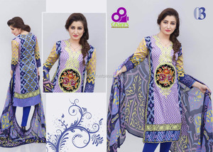 Traje de césped paquistaní, traje de diseñador de césped paquistaní, precio de traje en Lahore - Product Image 3