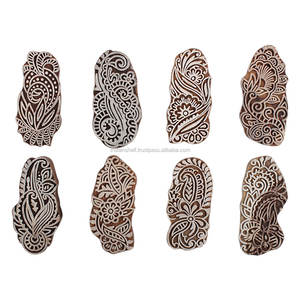 Vintage Mezcla Floral Madera Impresión Bloques Mayorista Decorativo Madera Bloques - Product Image 1