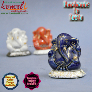 เครื่องประดับรถเซรามิกสีขาวนมของขวัญพระพิฆเนศ - Product Image 3