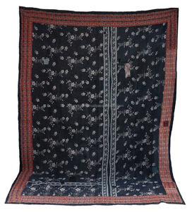 Edredón Kantha bordado a mano indio Vintage venta al por mayor Sari Kantha Throw - Product Image 3