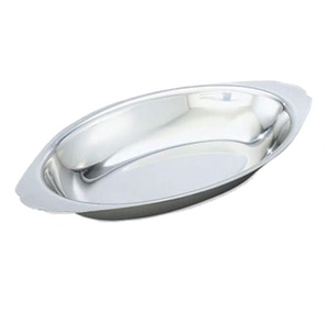 จานรูปไข่ทำจากสเตนเลสจากอินเดีย - Product Image 1