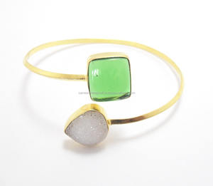 Multi Stone Gemstone With Gold Plated Handmade <b>Adjustable</b> Fashionable Gift for Her Fancy <b>Bracelet</b> Bangle - Product Image 6