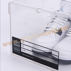 Boîte à chaussures en acrylique personnalisée avec logo POP personnalisé à vendre/boîtes à chaussures en acrylique transparentes boîte à chaussures en acrylique - Product Image 3