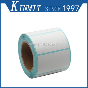 Directo recubierto de papel térmico OEM 4x6 100*150 embalaje etiqueta engomada de mejor precio de muestra gratis - Product Image 4