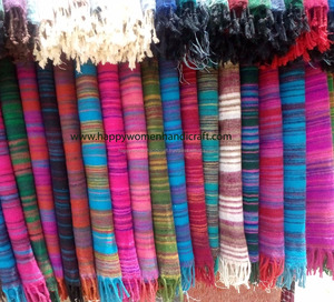 Manta de nido de Color surtido para mujeres, chal de yak, lana + HWH-NS1 acrílico, Unisex - Product Image 2