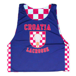 Pinnie de lacrosse sublimé réversible Prime Craft Croatia pour adultes unisexes, fabriqué au Pakistan - Product Image 1