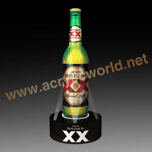 Soporte de exhibición de vino de una sola botella de acrílico cuadrado de fábrica con LED - Product Image 6