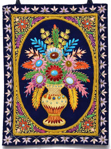 Zardozi Royal colgante de pared tela de resina contemporánea de lujo para decoración del hogar para sala de estar y dormitorio hecho como regalos - Product Image 4