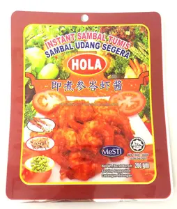 Nhôm Foil Túi Nhựa Cho Sambal Tumis, 3 Side Seal Sambal Tumis Dán Bao Bì Thực Phẩm, Linh Hoạt In 3 Side Seal Bag