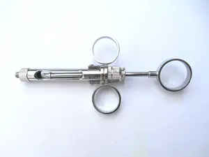 치과 작풍 마취 카트리지 주사통, 3 개의 o-ringed 주사통 접히는 유형