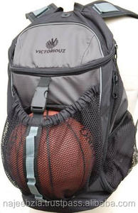 Mochila de lona de baloncesto de colores personalizables con soporte para bola - Product Image 4