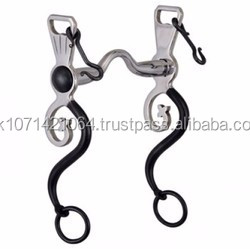 Logo personnalisé élégant mèches Western Horse Bits Riaz Jamal conçu allemand argent et acier inoxydable pour l'équitation - Product Image 2