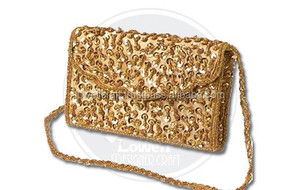 Fait à la main femme Chikankari travail argent pochette soirée sac à main pour dames pour faveurs de mariage sac à main pour cadeau mode indienne - Product Image 2