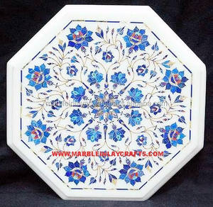 Dessus de Table à incrustation de marbre - Product Image 1