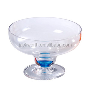 Tasse de crème glacée en verre à cocktail mignon en plastique acrylique pour la fête 10.9cm de diamètre X 9.5cm de hauteur - Product Image 2