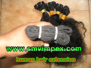 2026 Meilleures ventes Extensions de cheveux vierges brésiliens et indiens Remy Fourniture de beauté naturelle Cheveux humains de style Afro - Product Image 2