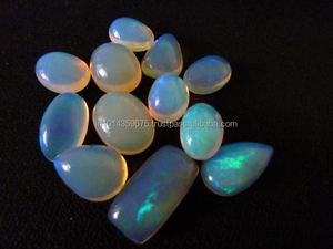 Cabochon opale éthiopienne naturelle, 12 pièces, disponible en grande taille, colorée - Product Image 3