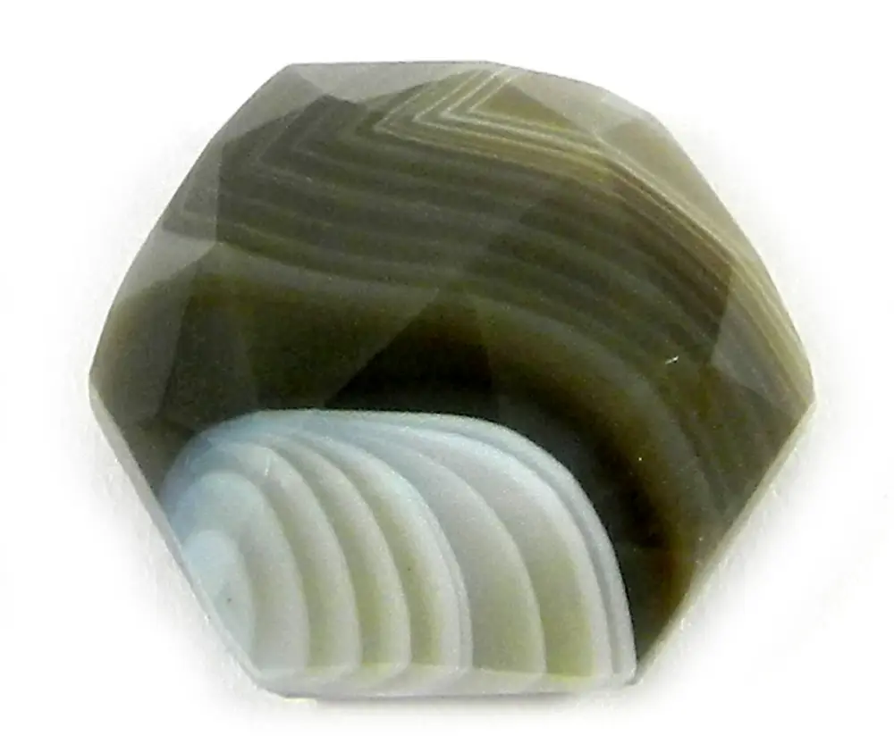 Натуральный драгоценный камень агат 6,7 Cts 12 мм Шестигранная огранка розы