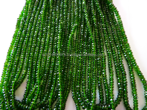 สีเขียวโครเมี่ยม Diopside พลอยวัสดุหินธรรมชาติผลิตและอุปทานขายส่งหิน - Product Image 2