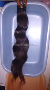 100% cheveux humains Remy indiens vierges non transformés à la mode vague profonde lâche et boucle italienne temples indiens du sud style de tissage - Product Image 4