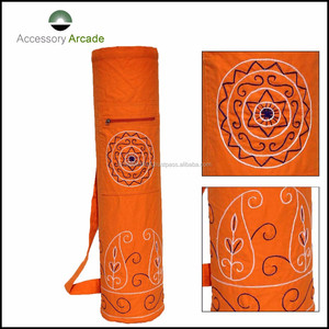 Bolsa de esterilla de Yoga de algodón con correa ajustable y cordón de la mejor moda de calidad superior Logotipo de color personalizado tamaño personalizable OEM disponible - Product Image 6