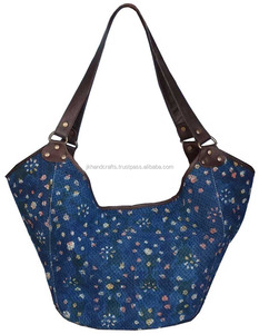 Vieux sacs à main vintage recyclés Indigo Kantha - Product Image 1