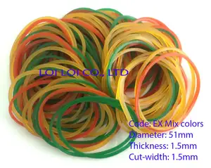 Transparant Rubber Band Multi Kleur Rubberbands Hoge Kwaliteit Goedkope Prijs Rubber Band Voor Geld