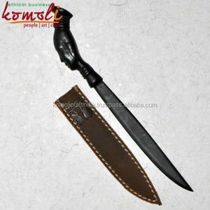 Designer Paper Cutter with Leather Sheath Custom Metal Wooden <b>Sword</b> <b>Letter</b> <b>Opener</b> - Product Image 3